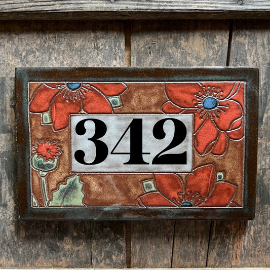 One of a Kind Custom Address Tile - Personalized House Number Sign - Custom Sign - Handmade Sign