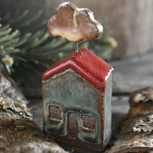 Ceramic Tiny House - Miniature Sculpture