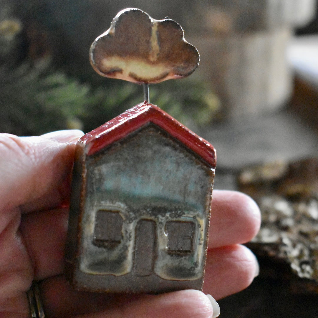 Ceramic Tiny House - Miniature Sculpture