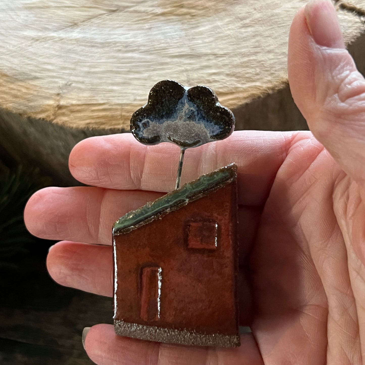 Ceramic Tiny House - Miniature Sculpture